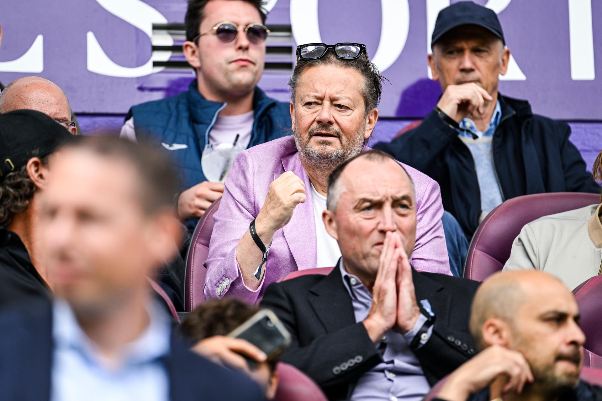 Anderlecht's owner Marc Coucke pictured before a soccer match between RSC Anderlecht and KVC Westerlo, Sunday 27 July 2025 in Anderlecht, on day 1 of the 2025-2026 'Jupiler Pro League' first division of the Belgian championship. BELGA PHOTO TOM GOYVAERTS
