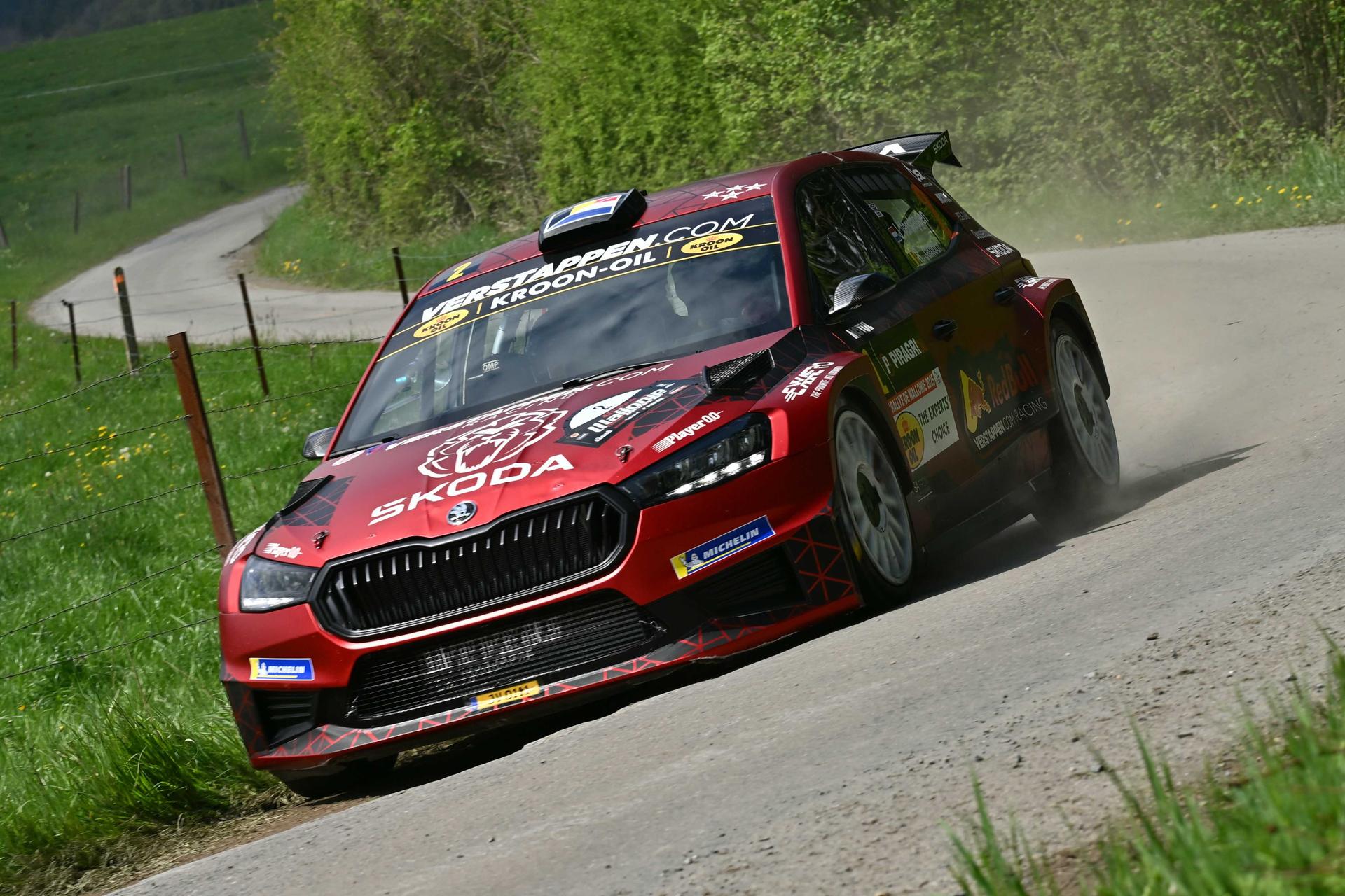 ATTENTION EDITORS - HAND OUT PICTURES - EDITORIAL USE ONLY - MANDATORY CREDIT: BRC  -   Hand out picture released on Saturday 26 April 2025 by Eric Dupain shows Jos Verstappen during the Rally of Wallonia rally race, stage 4 of the BRC Belgian Rally Championship, on Saturday 26 April 2025, in Namur.  *** Belga and Belga Editorial Board decline all responsibility regarding the content of this picture. *** PHOTO HAND OUT BRC