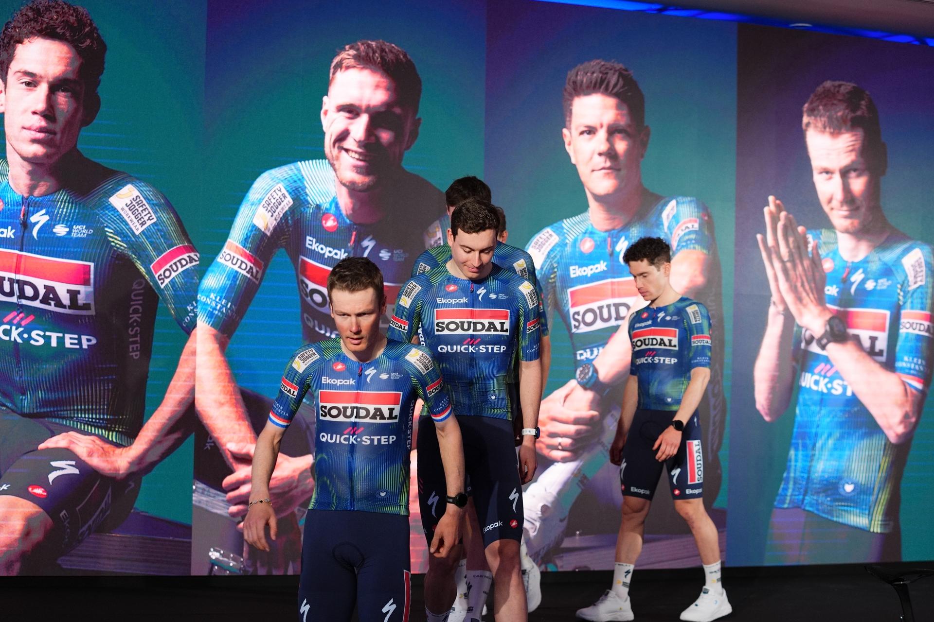 The team presentation of the Soudal Quick-Step cycling team in Calpe, Spain, Thursday 08 January 2026. BELGA PHOTO JOMA GARCIA