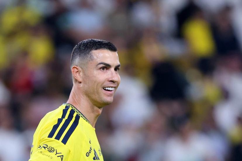 Nassr's Portuguese forward #07 Cristiano Ronaldo reacts during the Saudi Pro League football match between Al-Nassr FC and Neom FC at Awwal Park in Riyadh on October 20, 2026.  Fayez NURELDINE / AFP
