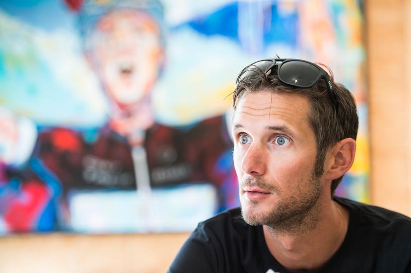 Frank pictured at a photohoot with Schleck brothers in Luxembourg, Wednesday 14 June 2017. BELGA PHOTO ANTHONY DEHEZ