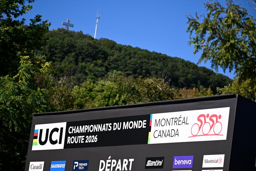 Illustration picture shows the start of Tomorrow's time trial races during a training before the cycling World Championship, in Montreal, Canada, Saturday 19 September 2026. The UCI road world championships are taking place from 20 to 27 September, in Montreal, Canada. BELGA PHOTO JASPER JACOBS