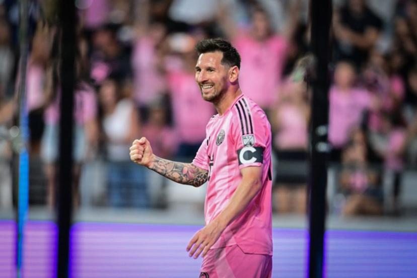 Inter Miami's Argentine forward #10 Lionel Messi celebrates a goal during a Major League Soccer (MLS) regular season football match between Inter Miami CF and Orlando City SC at NU Stadium in Miami, on May 2, 2026.  Giorgio Viera / AFP