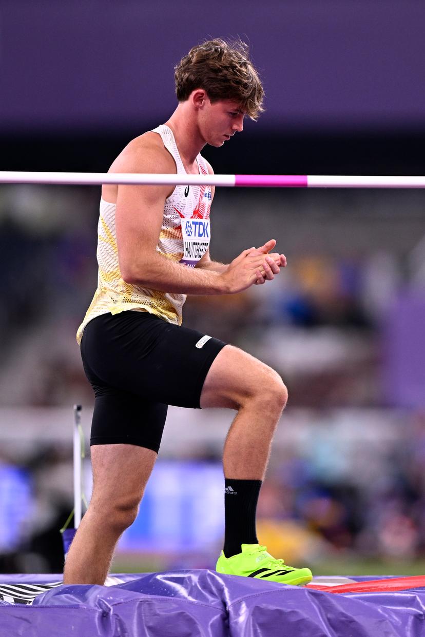 Belgian Jente Hauttekeete pictured during the High Jump event of the men's Decathlon competition, at the World Athletics Championships in Tokyo, Japan, on Saturday 20 September 2025. The outdoor Worlds are taking place from 13 to 21 September. BELGA PHOTO JASPER JACOBS