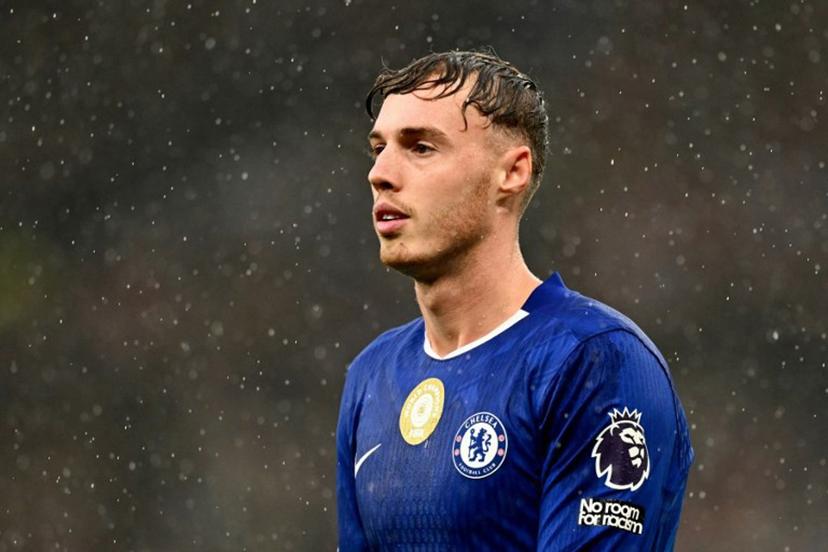 Chelsea's English midfielder #10 Cole Palmer looks on during the English Premier League football match between Manchester United and Chelsea at Old Trafford in Manchester, north west England, on September 20, 2025.  Oli SCARFF / AFP