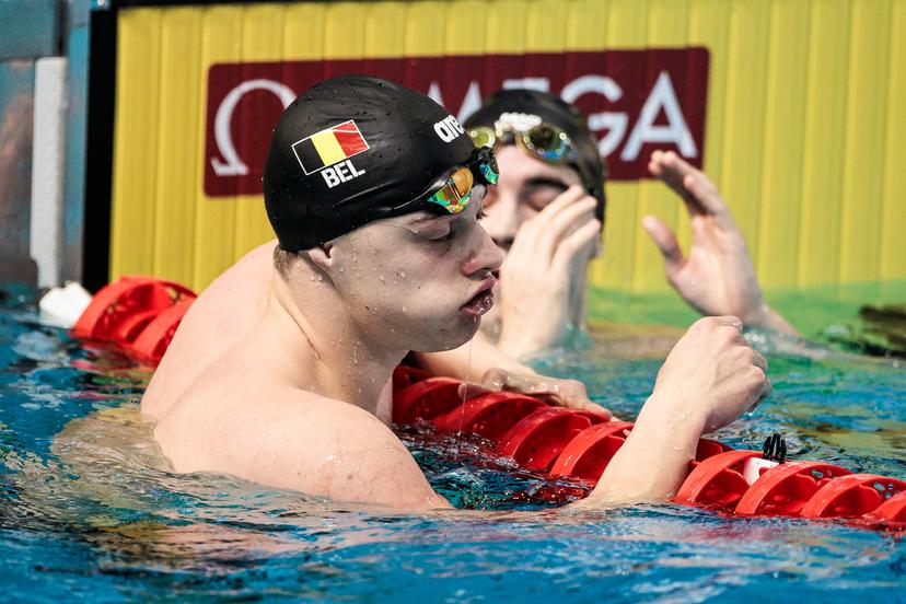 Belgium's Noah Verreth pictured during the men's 100m Backstroke semifinal at the European Aquatics Short Course Swimming Championships in Lublin, Poland, on Thursday 04 December 2025. BELGA PHOTO NIKOLA KRSTIC