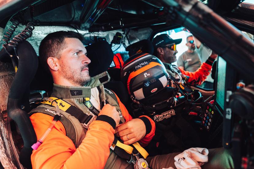 ATTENTION EDITORS - HAND OUT PICTURES - EDITORIAL USE ONLY - MANDATORY CREDIT 'DACIA SANDRIDERS CONTENT POOL'  This handout picture, distributed by Eric Dupain, shows Fabian Lurquin during the prolog stage of the Rallyraid of Portugal, the fourth round of the World Rally Raid Championship, in Grandola, on Tuesday 23 September 2025.  BELGA PHOTO DACIA SANDRIDERS CONTENT POOL  *** Belga and Belga Editorial Board decline all responsibility regarding the content of this picture. ***