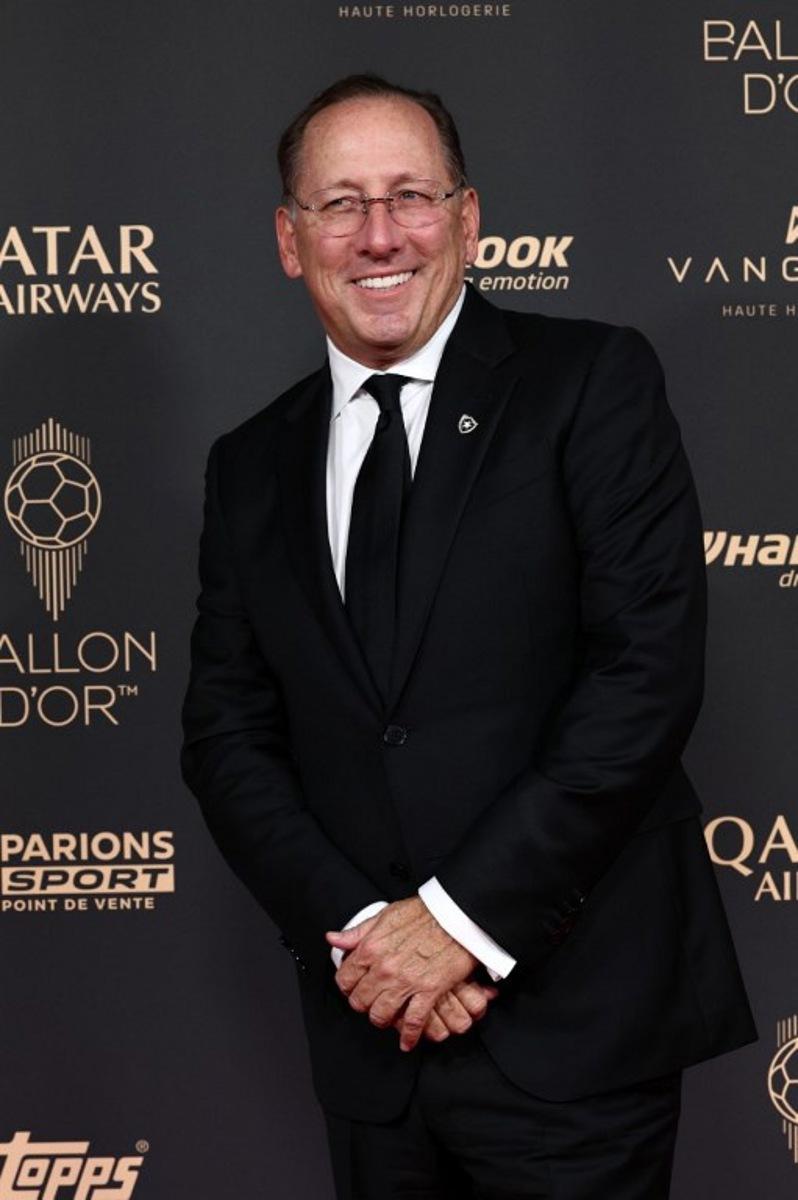 Botafogo's owner John Textor poses upon arrival before the 2025 Ballon d'Or France Football award ceremony at the Theatre du Chatelet in Paris on September 22, 2025.  FRANCK FIFE / AFP