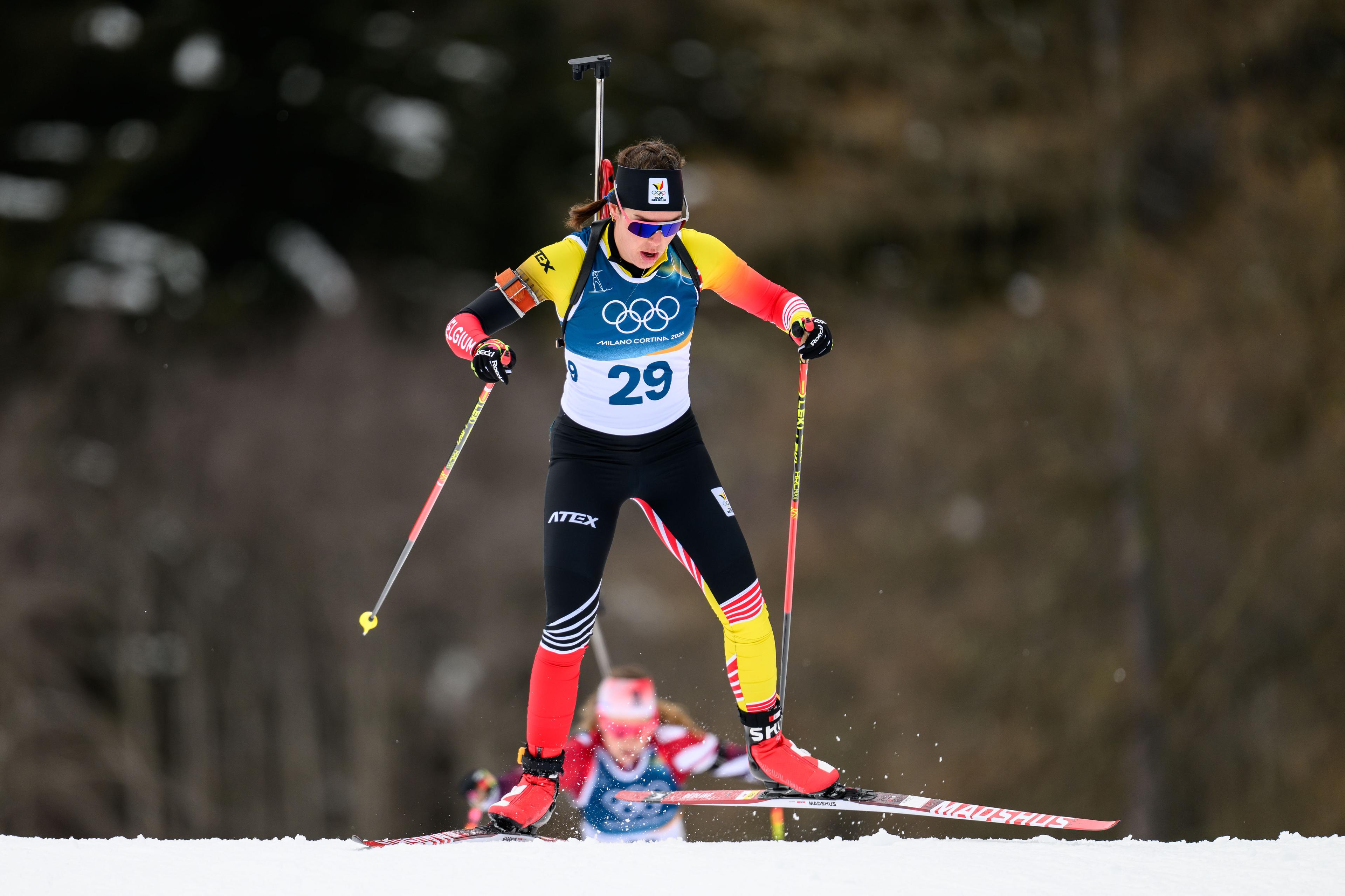 260211 Lotte Lie of Belgium competes in women's biathlon 15 km individual during day 5 of the 2026 Winter Olympics on February 11, 2026 in Anterselva.  Photo: Jon Olav Nesvold / BILDBYRÅN / COP 217 / JM0789 skidskytte biathlon skiskyting olympic games olympics winter olympics os ol olympiska spel vinter-os olympiske leker milano cortina 2026 milan cortina 2026 milano cortina 2026 olympic games milano cortina 2026 winter olympic games milano cortina-os milano cortina-ol vinter-ol 5 bbeng individual 15 km dam women kvinner *** BENELUX ONLY ***