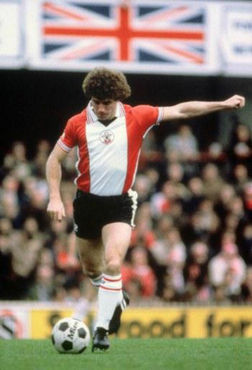 English forward Kevin Keegan gets ready to kick the ball during a Premier League soccer match in November 1981. In his career, Keegan won the European Champions Cup (1977), two UEFA Cups (1973, 1976) and three Premier League titles l (1973, 1976, 1977) with Liverpool and received the Golden Ball award for Best European player in 1978 and 1979 while playing in Hamburg. AFP PHOTO