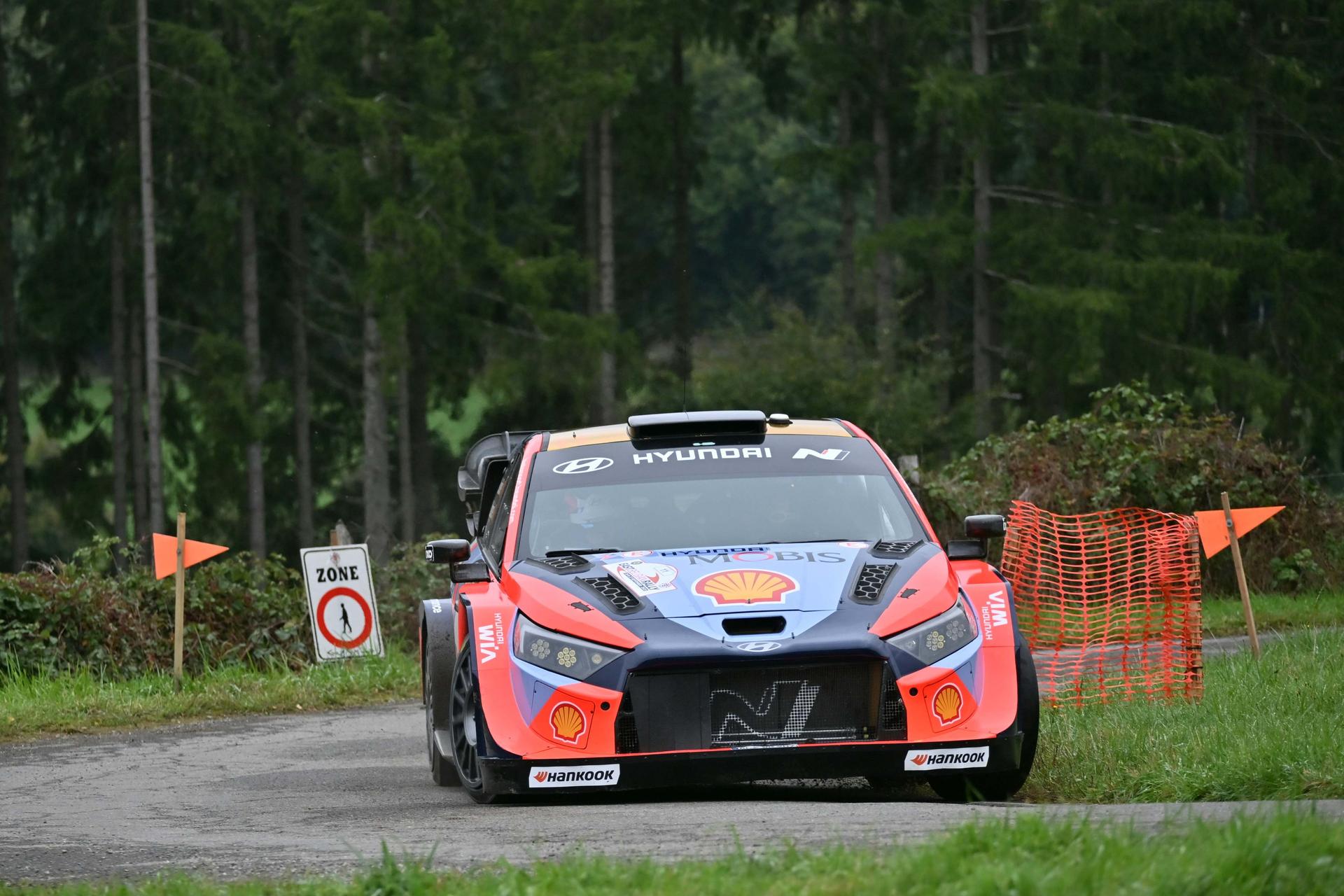 ATTENTION EDITORS - HANDOUT PICTURES - EDITORIAL USE ONLY - MANDATORY CREDIT BRC-     This handout by BRC shows Thierry Neuville, during the East Belgian Rally, on Saturday 27 September 2025. BELGA PHOTO HANDOUT BRC