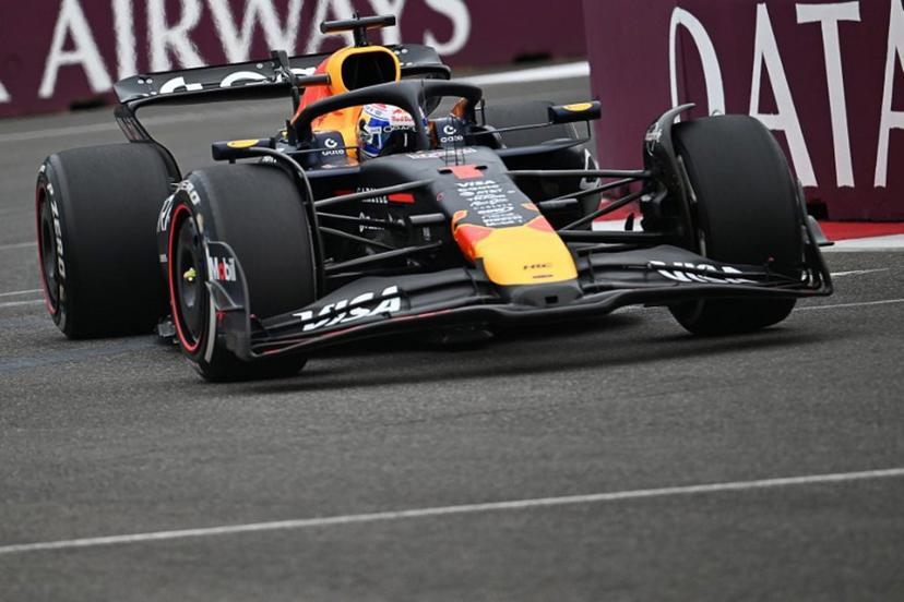 Red Bull Racing's Dutch driver Max Verstappen competes during the Formula One Azerbaijan Grand Prix at the Baku City Circuit in Baku on September 21, 2025.  Ozan KOSE / AFP