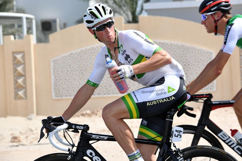 Australian Mark Renshaw of Dimension Data pictured in action during the men's elite road race at the 2016 UCI World Road World Cycling Championships in Doha, Qatar, Sunday 16 October 2016. BELGA PHOTO POOL GRAHAM WATSON