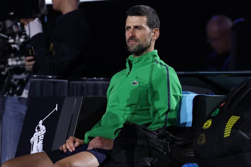 Serbia's Novak Djokovic looks on after his loss to Spain's Carlos Alcaraz during their men's singles final match on day fifteen of the Australian Open tennis tournament in Melbourne on February 1, 2026.  Martin KEEP / AFP