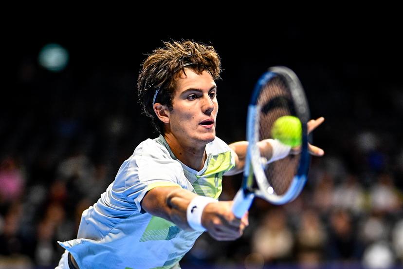 Junior champion Belgian Gilles Arnaud Bailly pictured in action during the European Open ATP tennis tournament in Brussels, on Sunday 12 October 2025. This year's edition of the tournament is taking place from 12 to 19 October 2025. BELGA PHOTO JASPER JACOBS