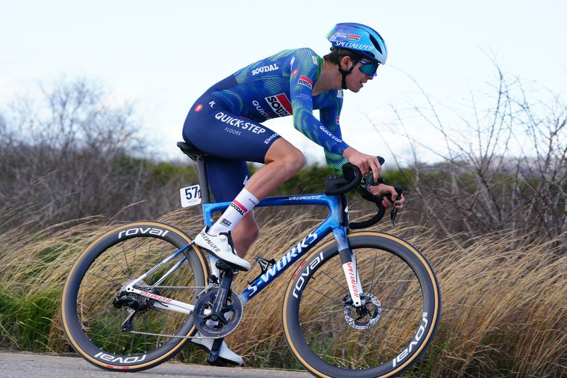 Belgian Jasper Schoofs of Soudal Quick-Step pictured in action during stage 2 of the 2026 Volta Comunitat Valenciana, Tour of Valencia cycling race, a time-trial from Carlet to Alginet (17,5 km), on Thursday 05 February 2026 in Spain. The race takes place from 4 to 8 February and runs through the three provinces of the Valencian Community. BELGA PHOTO JOMA GARCIA