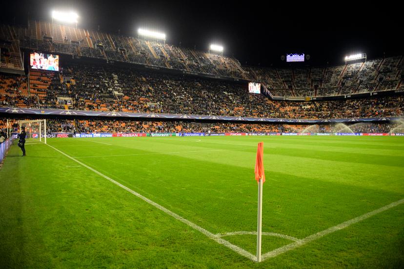 20151020 - VALENCIA, SPAIN: Illustration picture shows the Mestalla Stadium before the start of a soccer game between Spanish club Valencia CF and Belgian team KAA Gent in Valencia, Spain, Tuesday 20 October 2015, game three in group H of the group stage of the UEFA Champions League tournament. BELGA PHOTO YORICK JANSENS