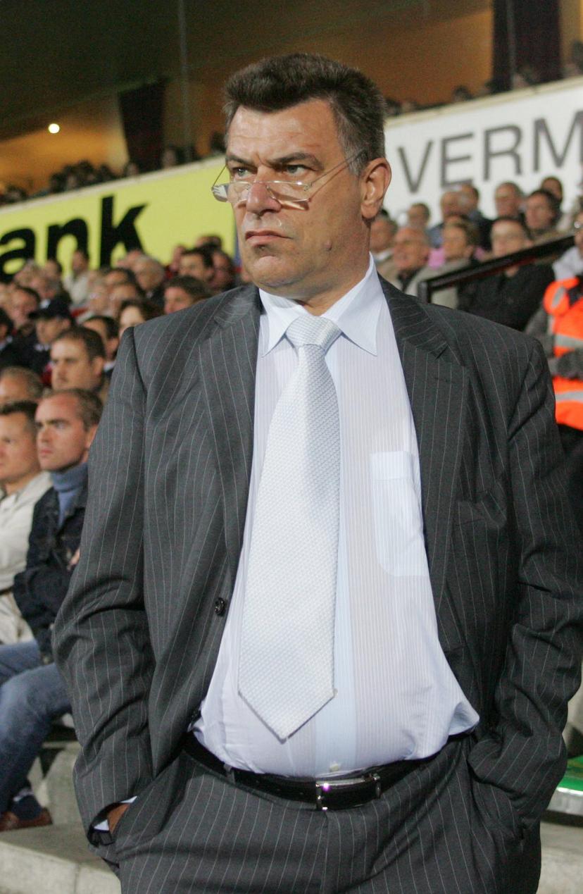 20071007 - BRUSSELS, BELGIUM: FC Brussels chairman Johan Vermeersch pictured on the ninth day of Belgian first league soccer championship, during the game Brussels vs Club Brugge, Sunday 07 October 2007 in Brussels. BELGA PHOTO FRANCOIS WALSCHAERTS