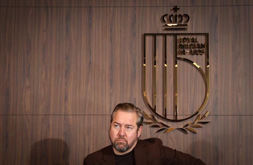 Belgium soccer union CEO director Vincent Mannaert pictured during a press conference of RBFA-KBVB at the national training center in Tubize, on Thursday 8 October 2026.  BELGA PHOTO VIRGINIE LEFOUR