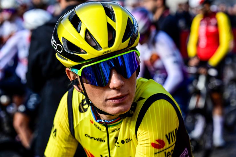 French Pauline Ferrand Prevot of Team Visma-Lease a Bike pictured at the start of the women elite 'Amstel Gold Race' one day cycling race, 157,4 km from Maastricht to Valkenburg, The Netherlands, Sunday 20 April 2025. BELGA PHOTO DIRK WAEM