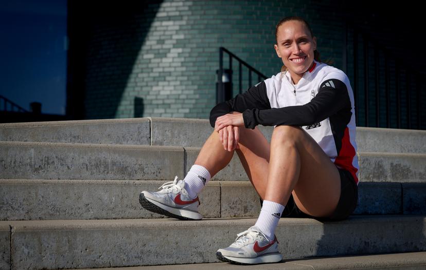 Belgium's Janice Cayman poses for the photographer at a press conference of Belgium's national women's soccer team the Red Flames, on Thursday 26 February 2026 in Tubize. The team is preparing for two games against Israel next week, in the qualifiers for the 2027 FIFA Women's World Cup. BELGA PHOTO VIRGINIE LEFOUR