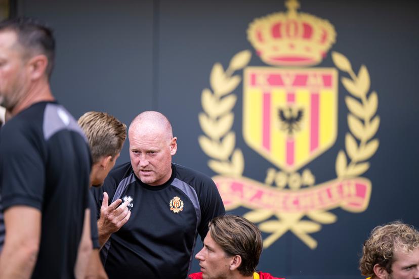 Mechelen's head coach Frederic Fred Vanderbiest pictured at  the 2026-2027 season photoshoot of Belgian Jupiler Pro League team KV Mechelen, Monday, August 3, 2026 in Mechelen. BELGA PHOTO TOM GOYVAERTS
