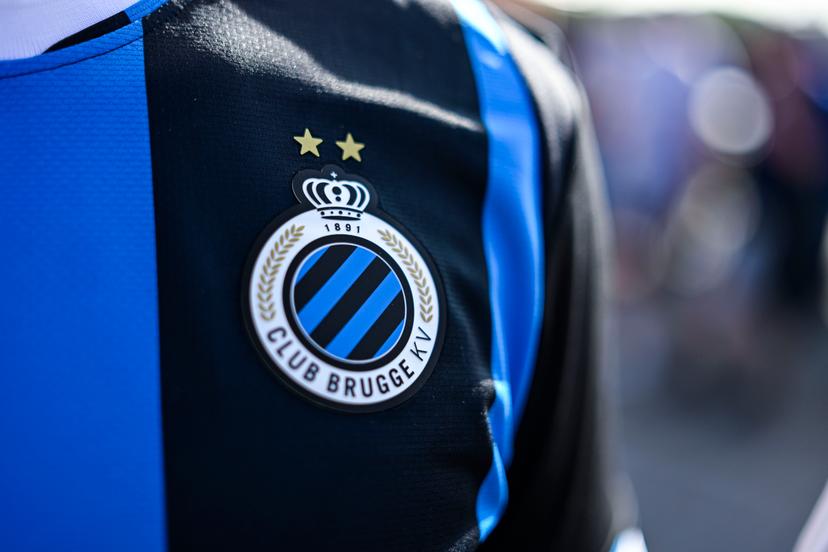 a Club Brugge logo pictured at a soccer match between Club Brugge and Cercle Brugge, Sunday 23 August 2026 in Brugge, on day 3 of the 2026-2027 'Jupiler Pro League' first division of the Belgian championship. BELGA PHOTO TOM GOYVAERTS