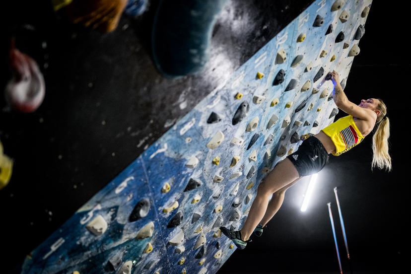 Athlete Heloise Doumont pictured during the annual winter training camp of Team Belgium organized by the BOIC-COIB Belgian Olympic Committee, in Belek, Turkey, Tuesday 25 November 2025. The camp takes place from 19 to 26 November and focuses on the initial preparations for the 2028 Olympic Games in Los Angeles. BELGA PHOTO JASPER JACOBS