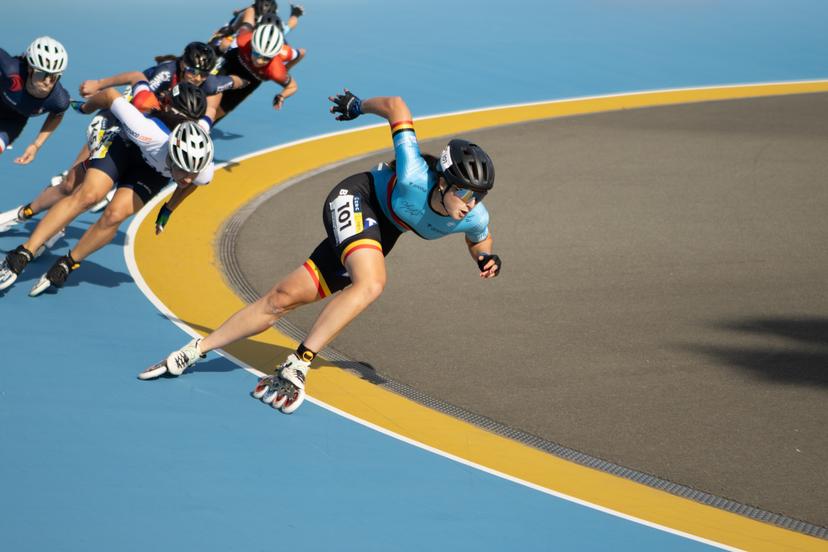 ATTENTION EDITORS - HANDOUT PICTURES - EDITORIAL USE ONLY - MANDATORY CREDIT SKATE VLAANDEREN-   Handout pictures released on 12 September 2024, by Skate Vlaanderen shwos Fran Van Houtte on Saturday 20 July 2024 at the European Inline Skating Championships in Zandvoorde, Oostende .  *** Belga and Belga Editorial Board decline all responsibility regarding the content of this picture. *** PHOTO HAND OUT - SKATE VLAANDEREN
