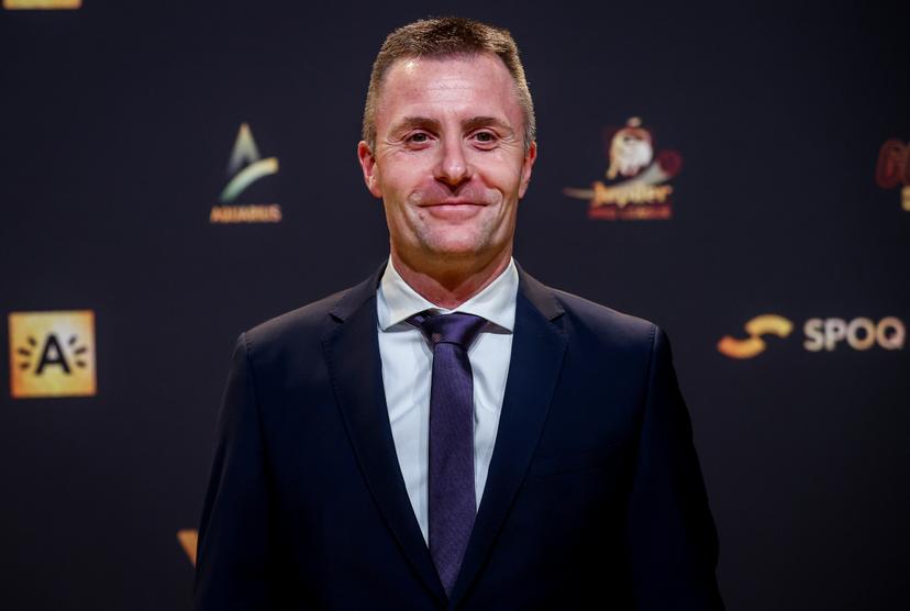 Anderlecht's COO/CCO Kenneth Bornauw pictured on the red carpet at the arrival for the 'Golden Shoe' Belgian soccer award ceremony, Wednesday 25 January 2023 in Antwerp. The Golden Shoe (Gouden Schoen / Soulier d'Or) is an award for the best soccer player of the Belgian Jupiler Pro League championship during the calendar year 2022. BELGA PHOTO VIRGINIE LEFOUR