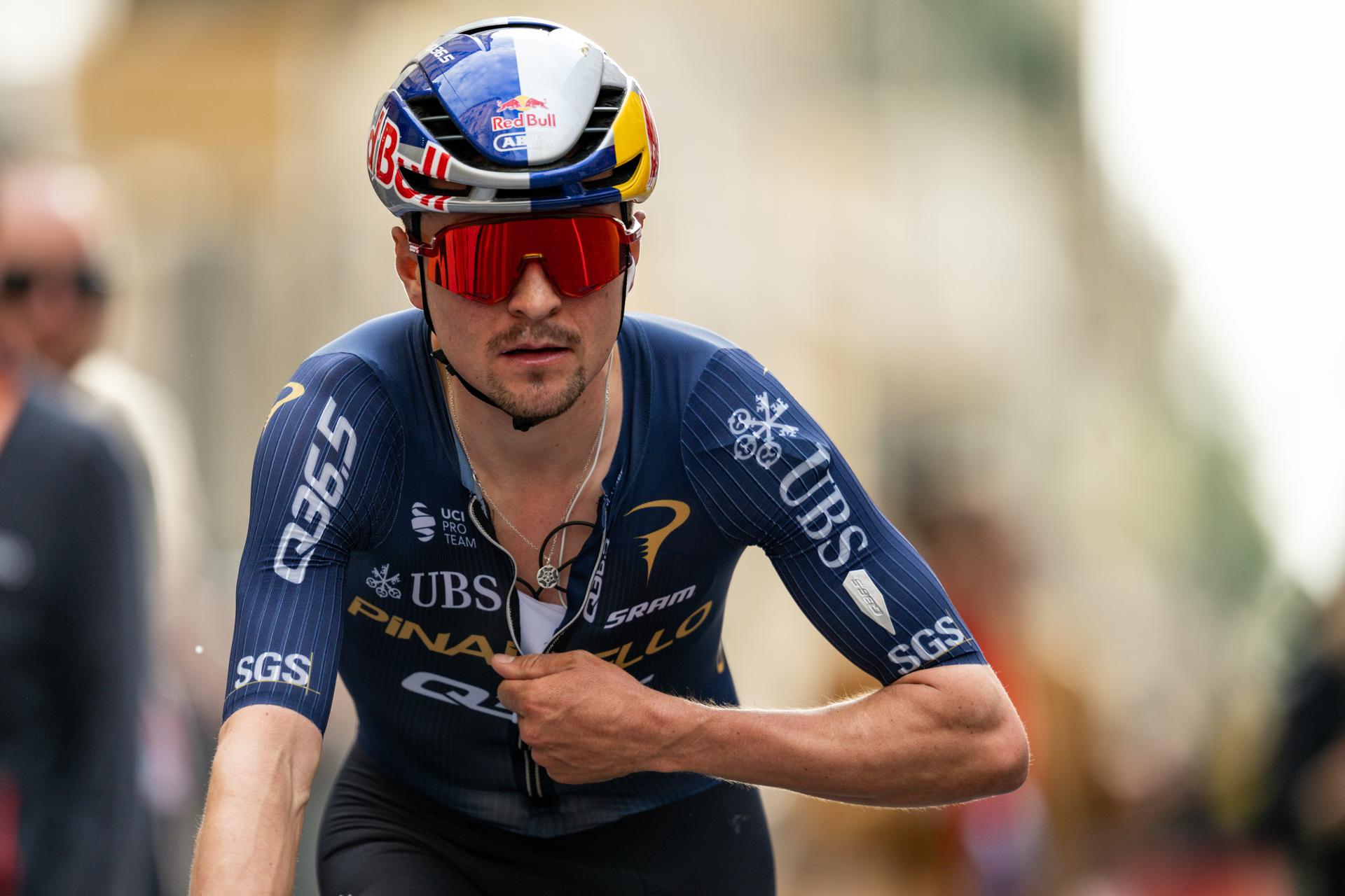 British Tom Pidcock of Pinarello Q36.5 Pro Cycling Team pictured after the 'Milano-Sanremo' one day cycling race for men, 298km from Milan to San Remo, Italy, Saturday 21 March 2026. BELGA PHOTO DAVID PINTENS