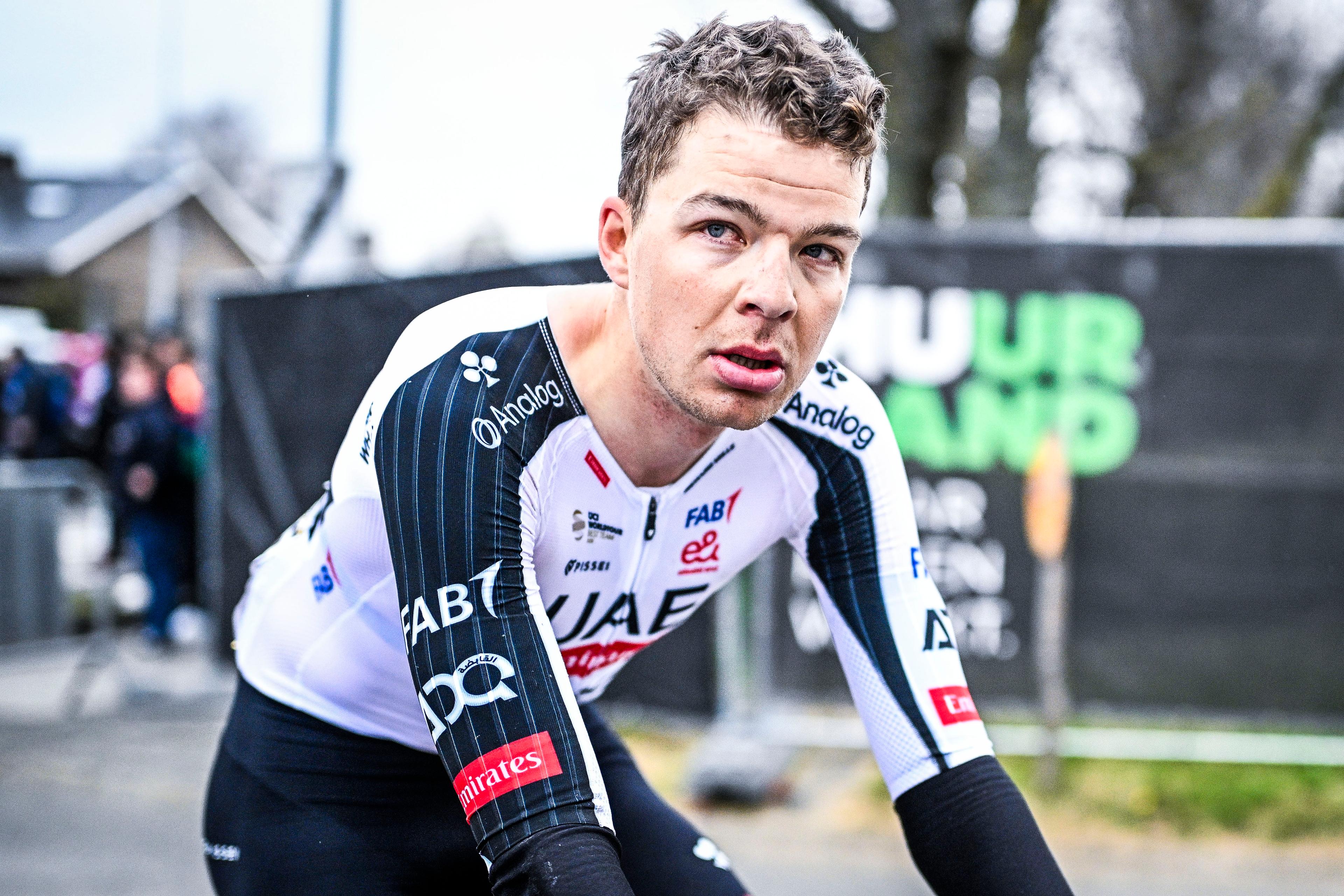 Belgian Florian Vermeersch of UAE Team Emirates-XRG pictured after the 'E3 Saxo Bank Classic' one day cycling race, 208,8km from and to Harelbeke, on Friday 27 March 2026. BELGA PHOTO JASPER JACOBS