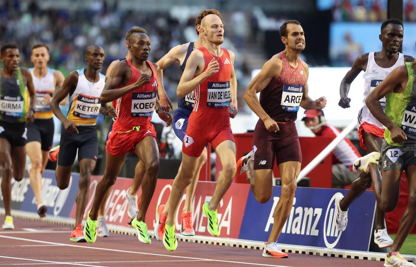 Belgian Tim Van De Velde pictured in action during the 49th edition of the Memorial Van Damme Diamond League athletics event in Brussels, Friday 22 August 2025. BELGA PHOTO VIRGINIE LEFOUR