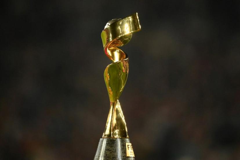 The FIFA Women's World Cup trophy is pictured ahead of the Australia and New Zealand 2023 Women's World Cup final football match between Spain and England at Stadium Australia in Sydney on August 20, 2023.  FRANCK FIFE / AFP