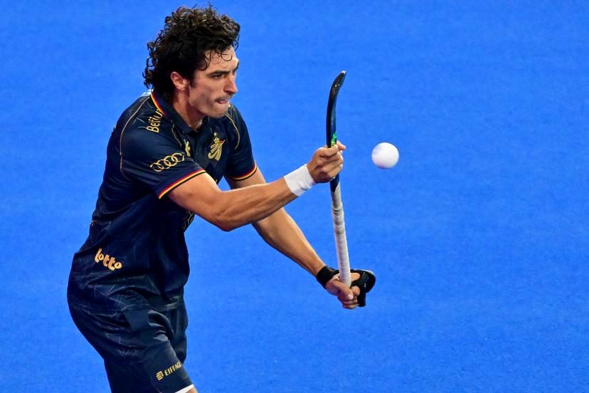 Belgium's Roman Duvekot pictured during a hockey game between Belgian Lions and Germany, the second (out of three) matches during the group stage of the men's 2026 Hockey World Cup, Monday 17 August 2026 in Wavre. The 2026 edition of the Hockey World Cup takes place in Belgium and The Netherlands from August 15 to August 30. BELGA PHOTO DIRK WAEM