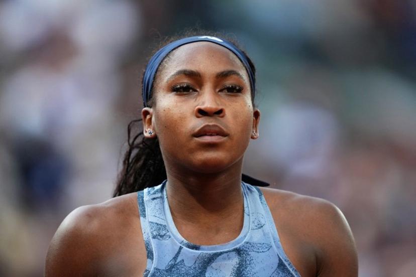 US Coco Gauff looks on as she plays against Belarus' Aryna Sabalenka during their women's singles final match on day 14 of the French Open tennis tournament on Court Philippe-Chatrier at the Roland-Garros Complex in Paris on June 7, 2025.  Dimitar DILKOFF / AFP