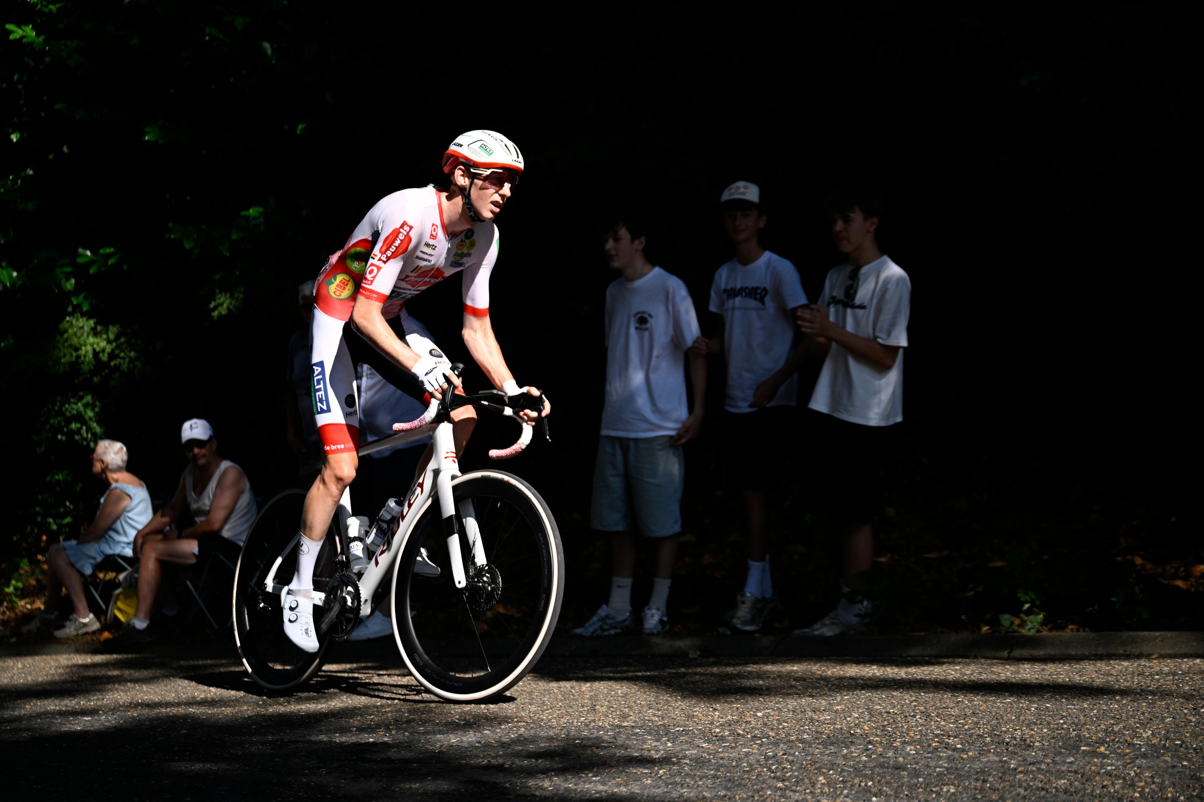 Belgian Michael Vanthourenhout of Pauwels Sauzen-Altez Industriebouw pictured in action during stage 4 of the Baloise Belgium Tour cycling race, 183,5km from Begijnendijk to Aarschot, on Saturday 20 June 2026. The Baloise Belgium Tour takes place from 17 to 21 June. BELGA PHOTO JASPER JACOBS