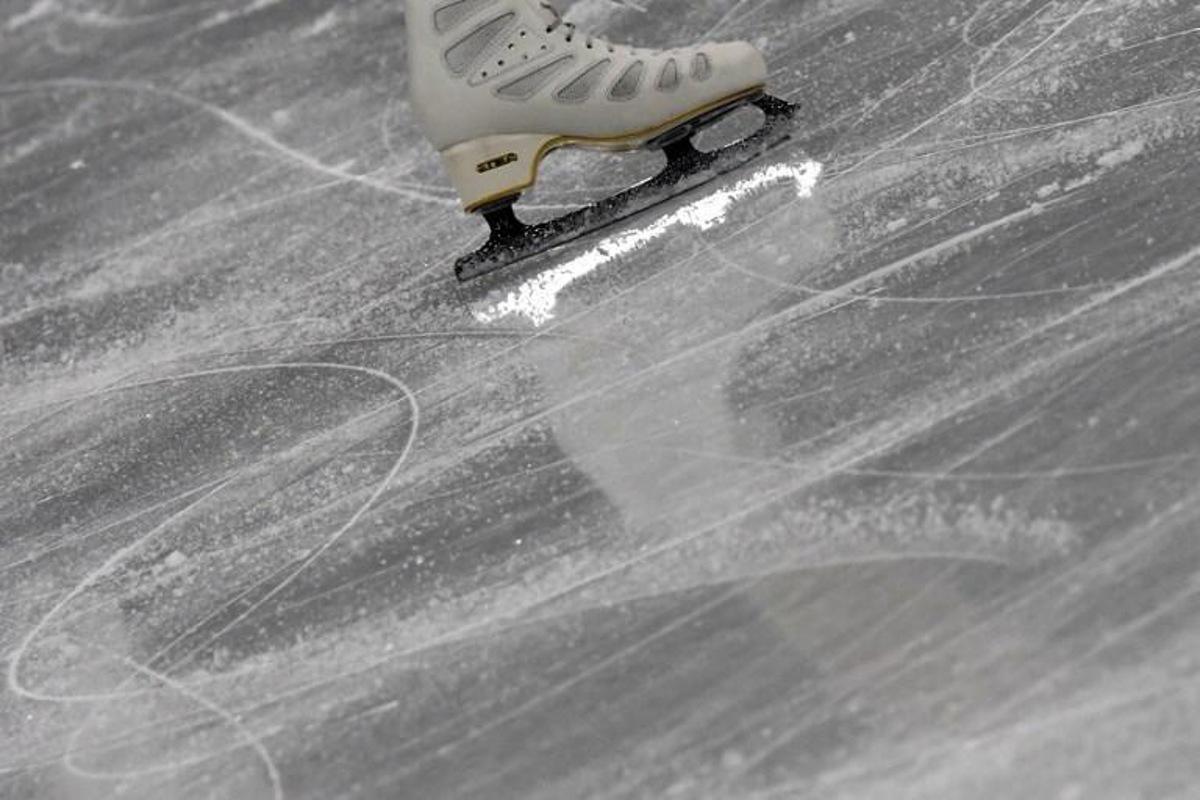 Switzerland's Alexia Paganini competes in the women's single skating short program of the figure skating event during the Pyeongchang 2018 Winter Olympic Games at the Gangneung Ice Arena in Gangneung on February 21, 2018.  Kirill KUDRYAVTSEV / AFP