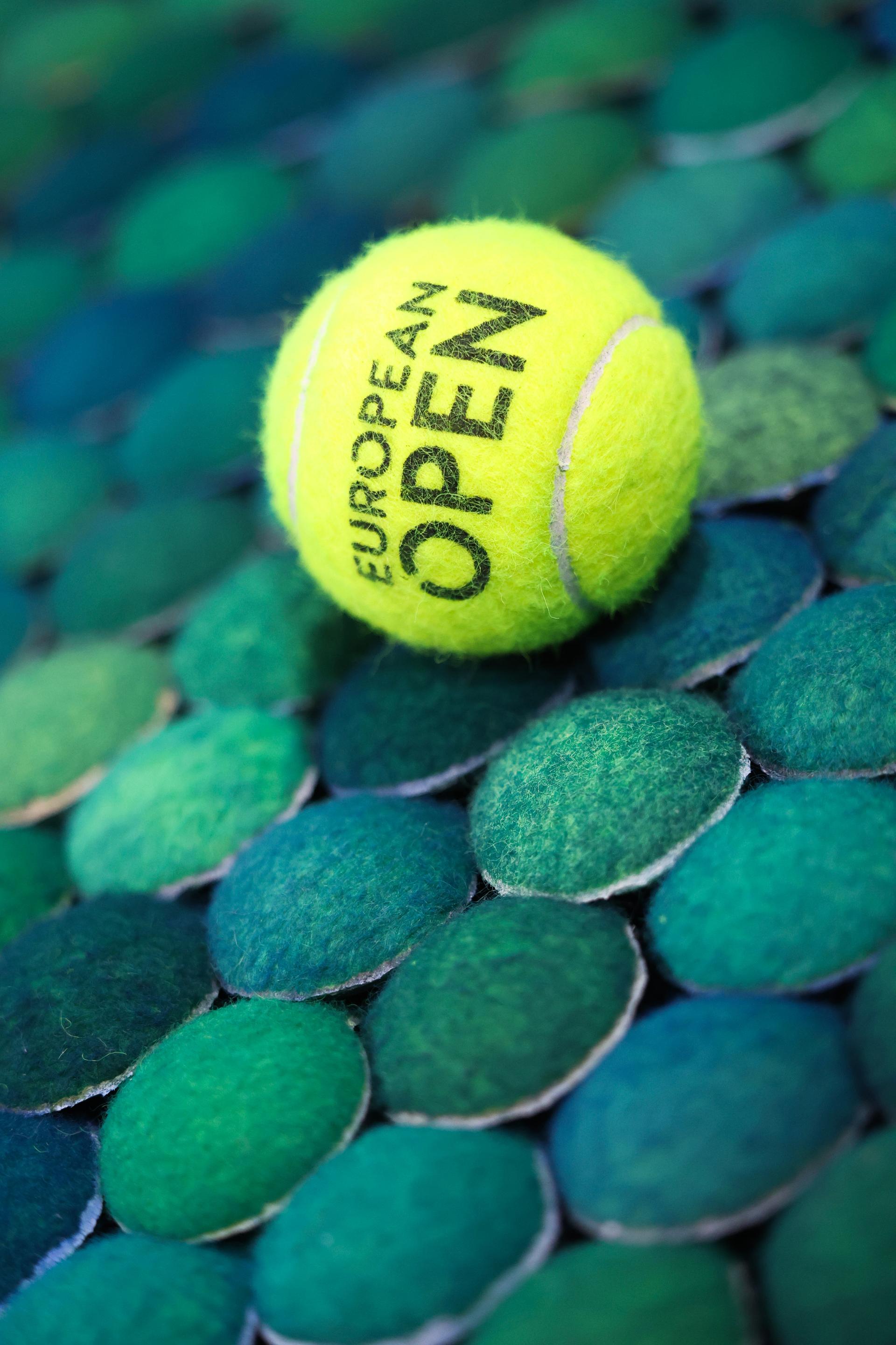 Illustration picture showing the players benches are presented, before the European Open ATP tennis tournament at the ING Arena Brussels Expo in Brussels, on Saturday 11 October 2025. The European Open will be played from 12 to 19 October 2025. BELGA PHOTO VIRGINIE LEFOUR