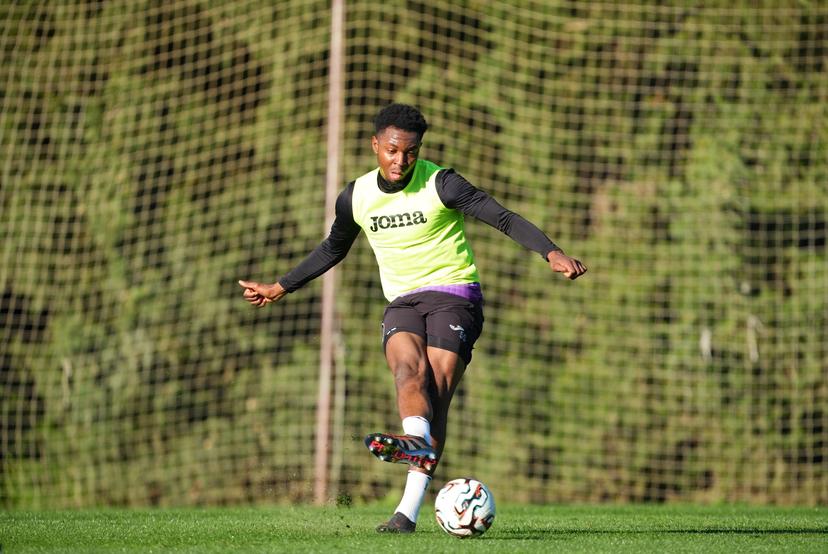 Anderlecht's Marco Kana pictured in action during a training session at the winter training camp of Belgian soccer team RSC Anderlecht, in Jerez de la Frontera, Spain, Tuesday 06 January 2026. BELGA PHOTO JOMA GARCIA I GISBERT