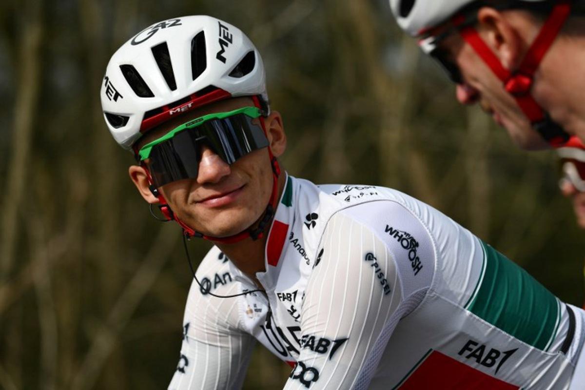 UAE Team Emirates XRG's Mexican rider Isaac Del Toro during the Milan - Sanremo one-day classic cycling race, on March 21, 2026.  Marco BERTORELLO / AFP