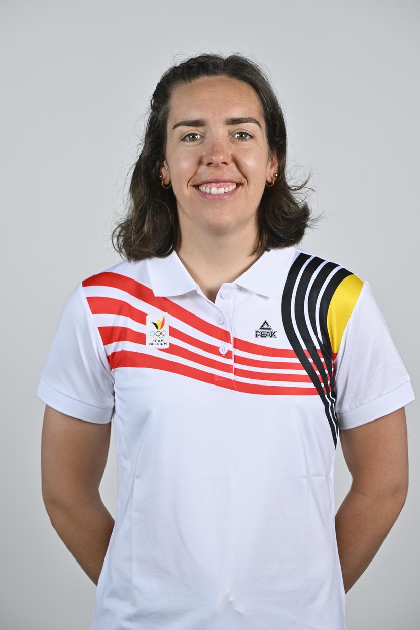 Athlete Lotte Lie poses for the photographer during the annual training camp of Team Belgium (19-25/05), in Rio Maior, Portugal, Friday 23 May 2025. BELGA PHOTO ERIC LALMAND