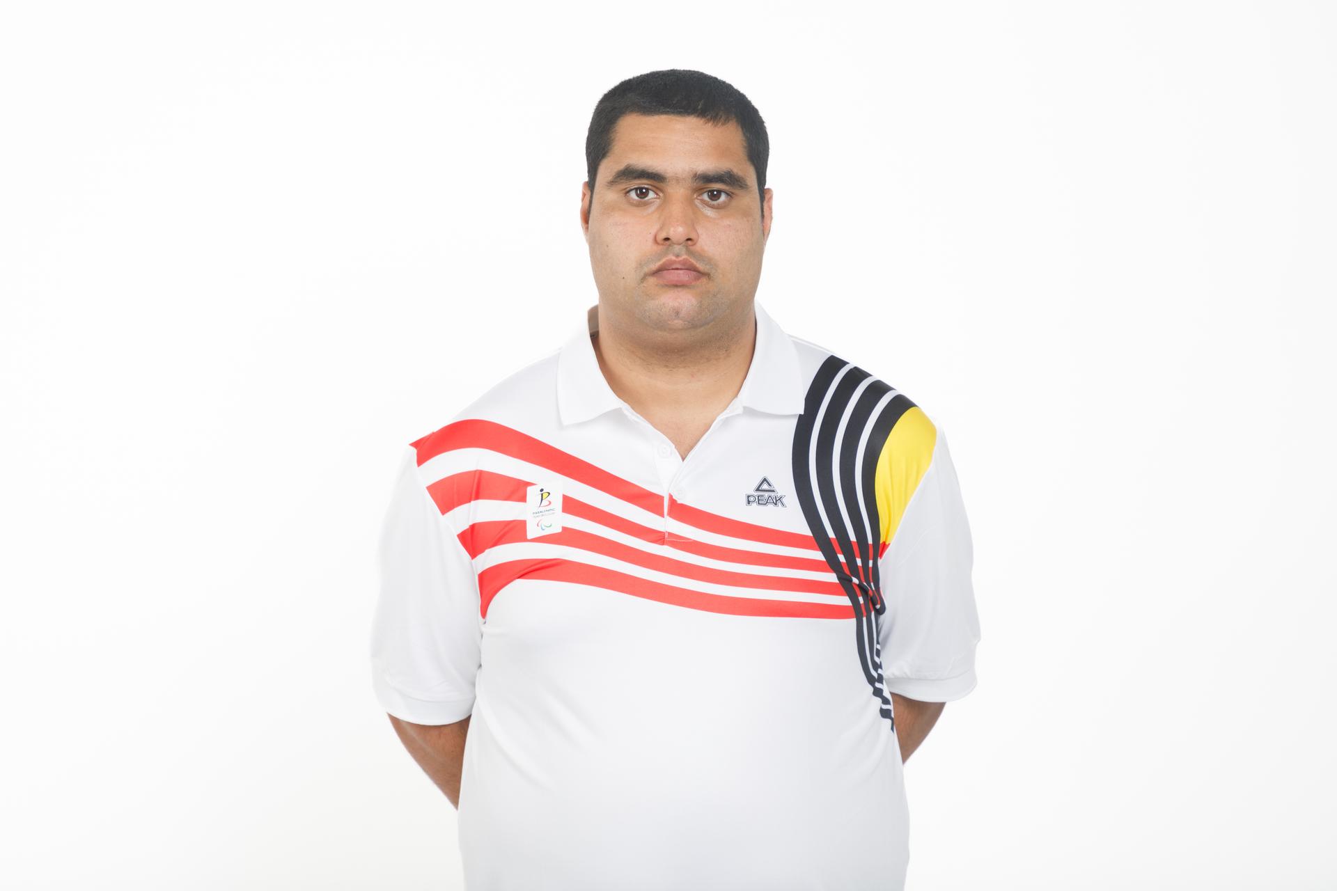 Paralympic table tennis player Florian Van Acker pictured during a photoshoot for the Belgian Paralympic Committee ahead of the Paris 2024 Paralympic Games, in Brussels, Thursday 18 July 2024. BELGA PHOTO HATIM KAGHAT