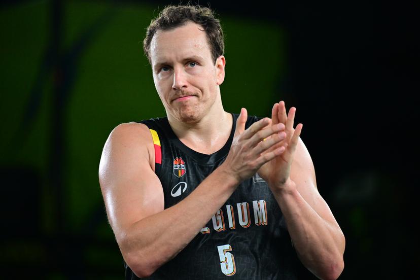 Belgium's Nick Celis pictured after a 3x3 basketball game between Belgium and Serbia, a qualifying game in Pool A at the men's FIBA 3x3 Europe Cup, on Saturday 12 September 2026 in Antwerp. BELGA PHOTO DIRK WAEM