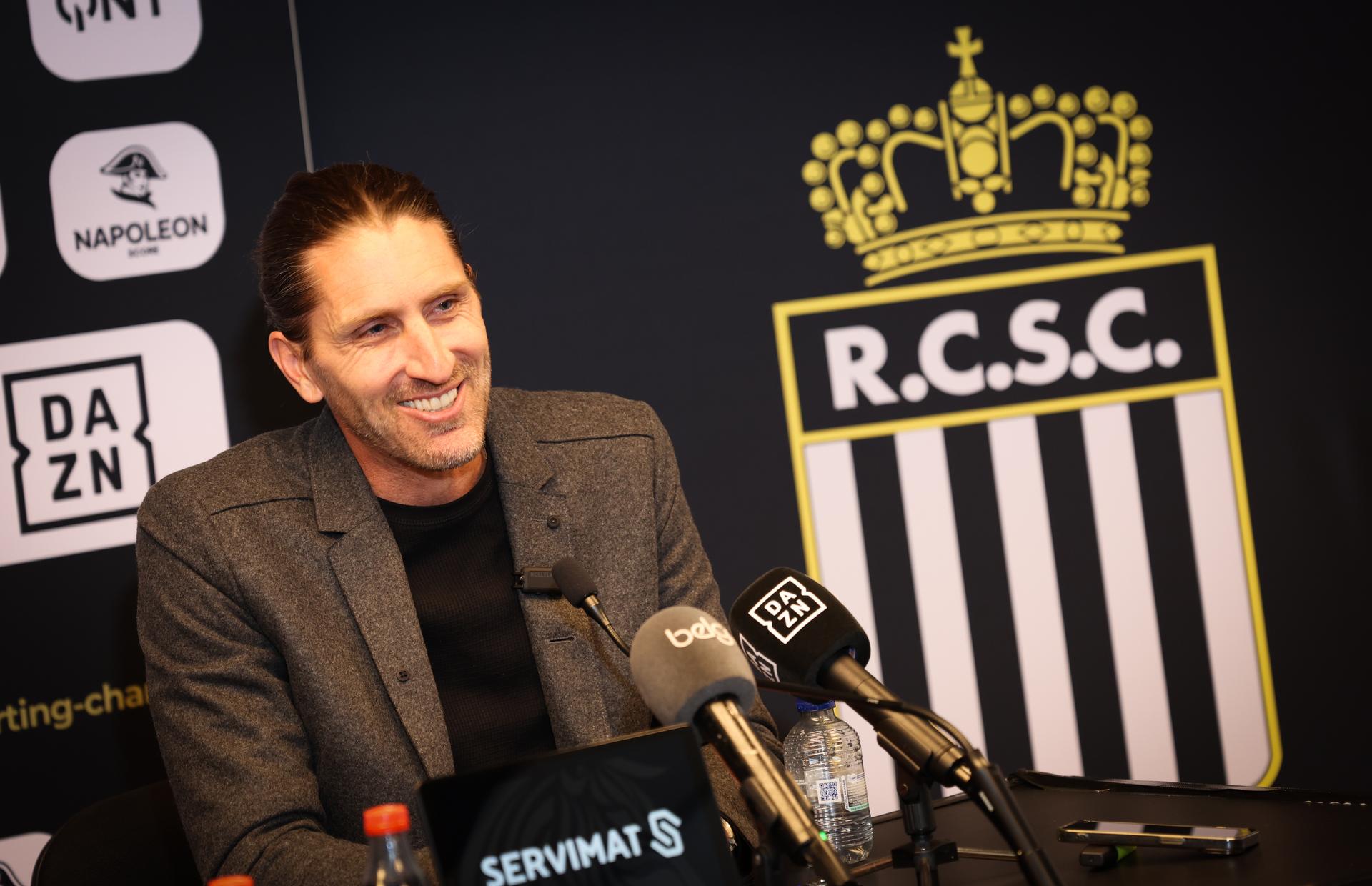 Charleroi's sports director Nicolas Frutos pictured during a press conference of Belgian soccer club Sporting Charleroi to present their new sports director, in Charleroi, on Monday 02 March 2026. BELGA PHOTO VIRGINIE LEFOUR