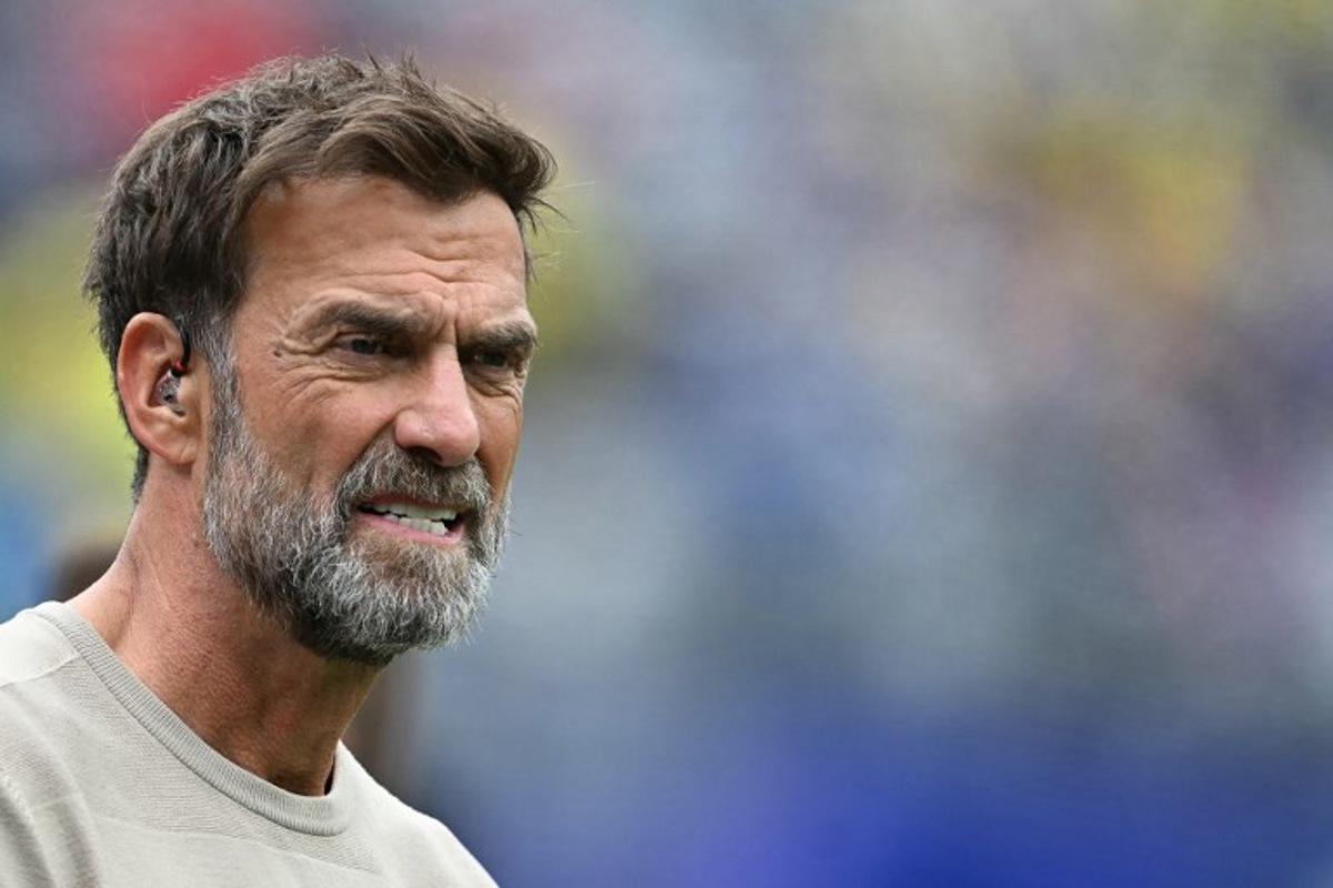 German coach Jurgen Klopp attends the 2026 World Cup round of 16 football match between Brazil and Norway at the New York/New Jersey Stadium in East Rutherford on July 5, 2026.  MAURO PIMENTEL / AFP