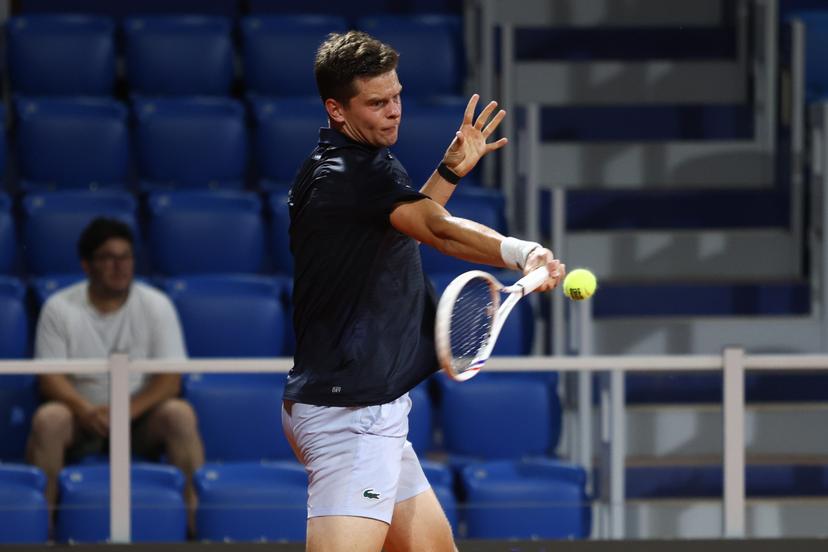 Alexander Blockx of Belgium competes during the first round match against Titouan Droguet of France at the ATP Croatia Open Umag at Stadium "Goran Ivanisevic" on July 14, 2026. in Umag, Croatia. Photo: Srecko Niketic/PIXSELL BELGIUM ONLY