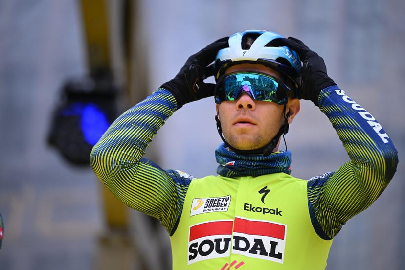 Belgian Fabio van den Bossche of Soudal Quick-Step pictured at the start of the men's race of the 'Ronde van Vlaanderen/ Tour des Flandres/ Tour of Flanders' UCI WorldTour one day cycling race, 278 km from Antwerp to Oudenaarde, Sunday 05 April 2026. BELGA PHOTO ELIAS ROM