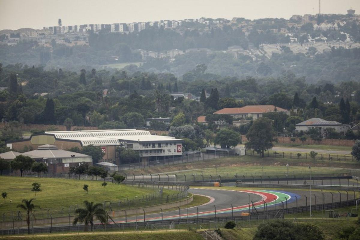 A general view of the Kyalami Grand Prix Circuit, a motor racing circuit in Midrand, on February 3, 2025. In the aspiration of Lewis Hamilton, apostle of a return of F1 to the only continent deserted by the calendar, South Africa is mounting a bid to reorganize a Grand Prix, three decades later. The Kyalami circuit, owned by local Porsche division boss Toby Venter, is certified grade 2, the level just below that required for an F1 race. Roberta Ciuccio / AFP