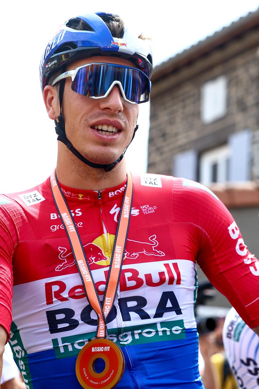 Dutch Danny van Poppelof Red Bull-BORA-Hansgrohe pictured at the start of stage 10 of the 2025 Tour de France cycling, from Ennezat to Le Mont-Dore Puy de Sancy (169 km), on Monday 14 July 2025 in France. The 112th edition of the Tour de France starts on Saturday 5 July in Lille, France, and will finish in Paris, France on the 27th of July. BELGA PHOTO DAVID PINTENS